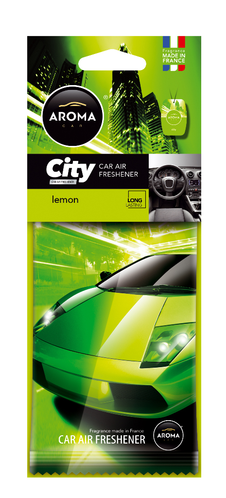 Ароматизатор воздуха автомобильный Car City Card - LEMON AROMA 92714