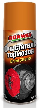 Очиститель тормозов RUNWAY BRAKE CLEANER, 500 мл (аэрозоль) RUNWAY RW6121
