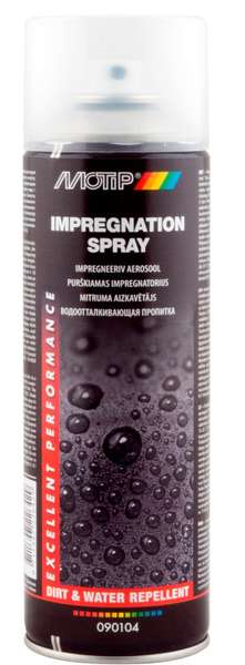 Спрей (пропитка) для защиты текстиля и кожи от влаги Impregnation spray 500мл MOTIP 090104BS