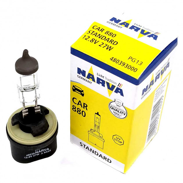 Галогенная лампа NARVA 880(US-Typ) 12,8V 27W PG13 12V 1шт NARVA 48039