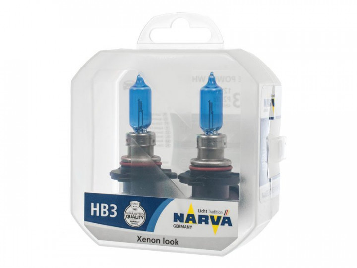 Галогенная лампа TWIN SET HB3 12V 60W RANGE POWER WHITE NARVA 48625S2