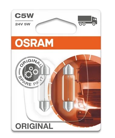 Галогенная лампа C5W 24V 5W SV8.5-8 Trucklight ORIGINAL 2шт OSRAM 64232