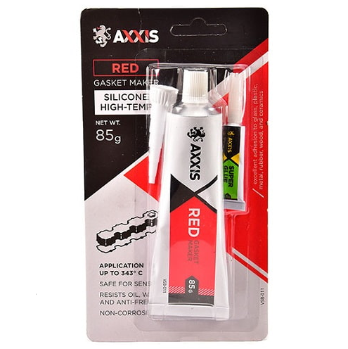 Герметик прокладок красный 85гр AXXIS + клей в подарок AXXIS VSB011