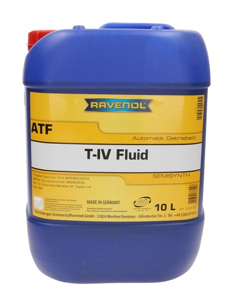 Трансмиссионное масло ATF T-IV FLUID 10л RAVENOL 1212102010