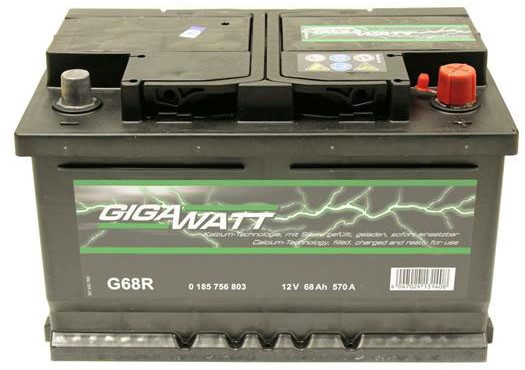 Аккумулятор Gigawatt 68Аh 570A R+ GIGAWATT 0185756803
