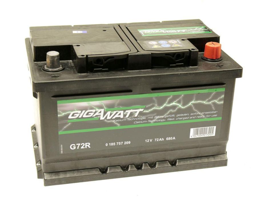Аккумулятор Gigawatt 72Аh 680A R+ GIGAWATT 0185757209