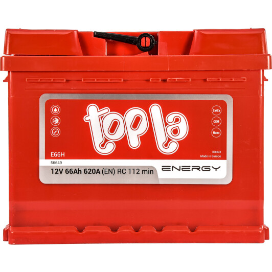 Аккумулятор Topla Energy 66Ah 620A R+ TOPLA 108066