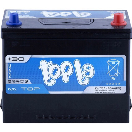 Аккумулятор Topla Top 70Ah 700A R+ Asia TOPLA 118870