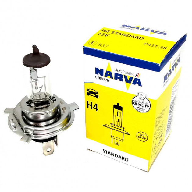Галогенная лампа NARVA H4 RALLY 12V 100/90W P43t 1шт NARVA 48901