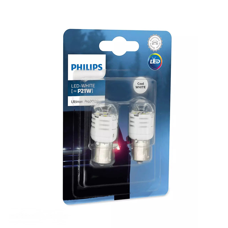 LED лампы Philips P21W 12V BAU15s Original PHILIPS 11498U30CWB2