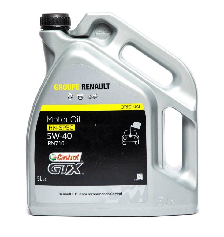 Масло моторное RENAULT CASTROL GTX 5W-40 RN710 5л RENAULT 7711658111