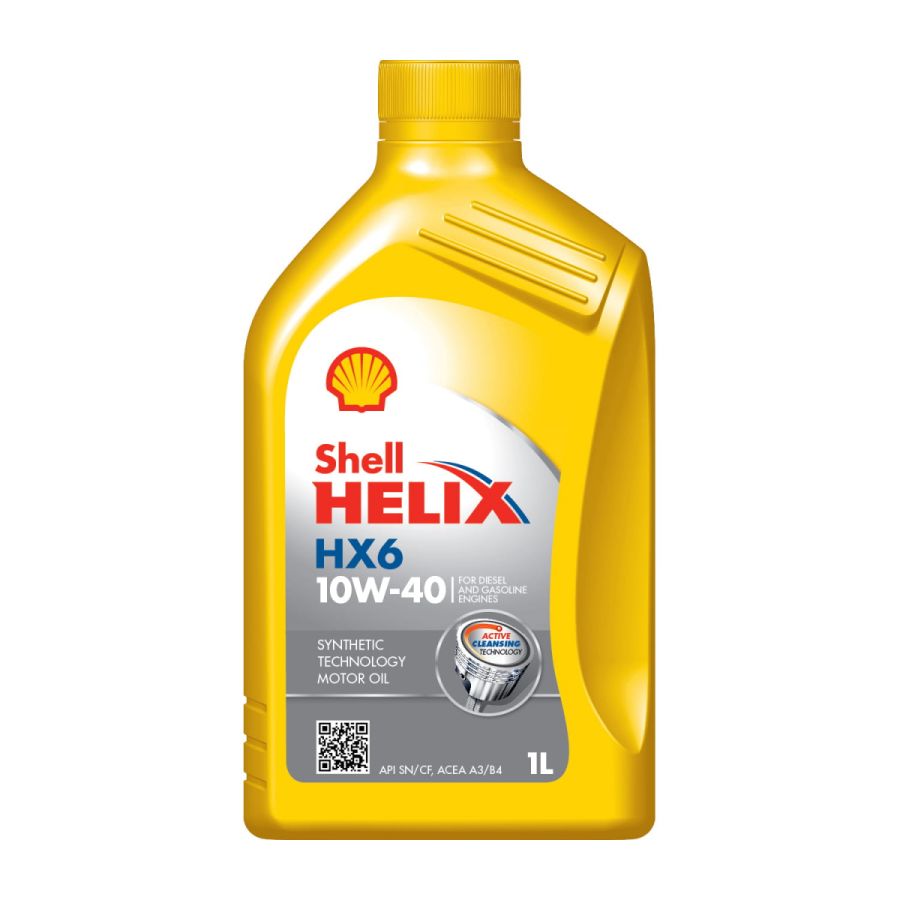 Масло моторное SHELL Helix HX6 10W-40, 1л SHELL 550053775