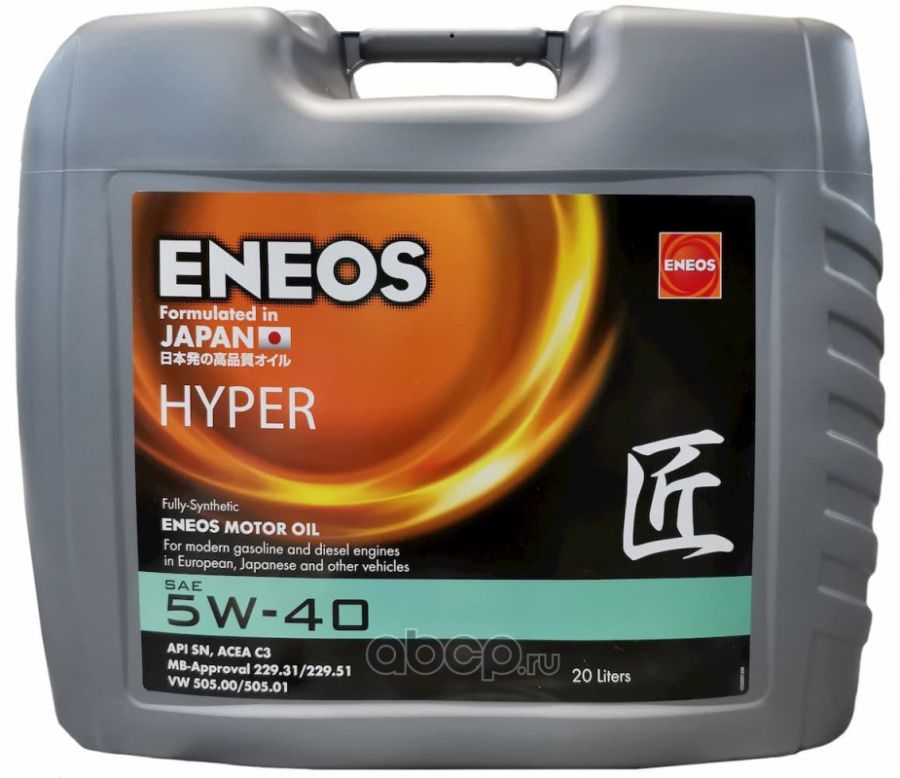 Масло моторное ENEOS HYPER SN 5W-40 20л ENEOS EU0031201N