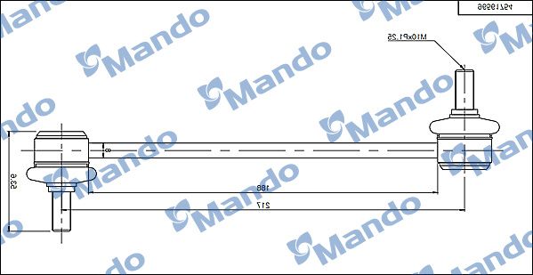 Стойка стабилизатора задняя MANDO SLD0003
