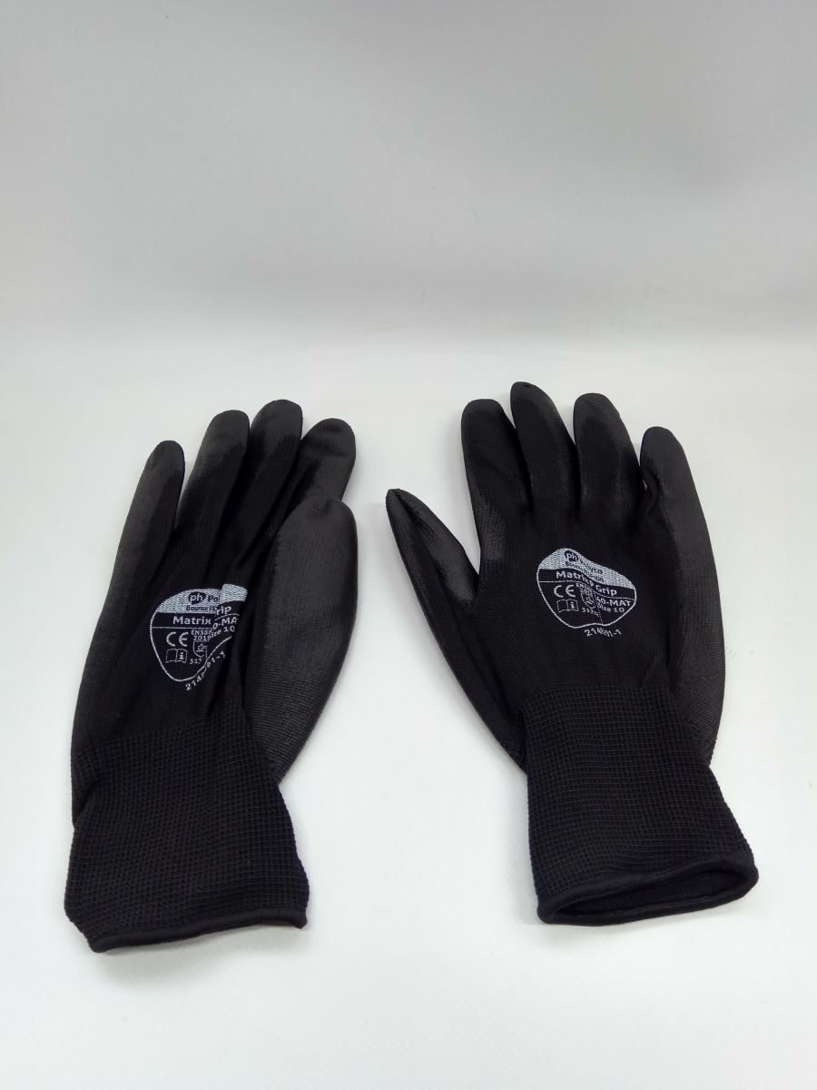 Нейлонові рукавички з ПУ покриттям XL POLYCO 404MAT