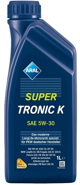 Масло моторное ARAL SuperTronic K 5W-30 1л ARAL 15DBCB