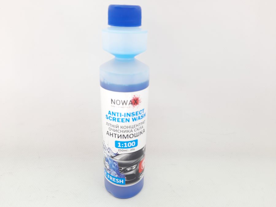 Омивач скла літній концентрат Anti Insekt Screen Wash Ice Fresh 250ml NOWAX NX25125