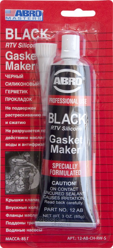 Герметик прокладок черный 85г, Китай ABRO 12ABCH