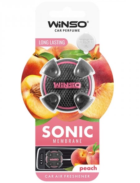 Освіжувач повітря sonic, мембранний на дефлектор - peach (18шт./ящ.) WINSO 533200