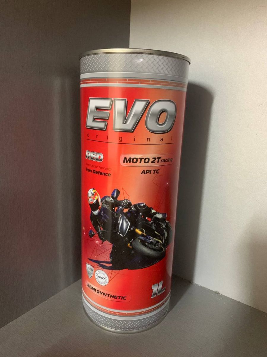 Моторное масло EVO MOTO 2T RACING (RED) 1л. EVO 2TRACRED1L