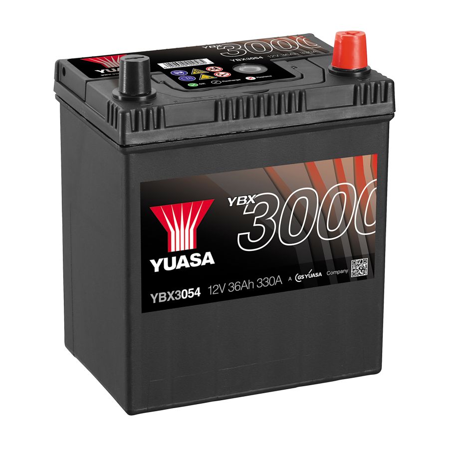 Аккумулятор Yuasa 36Ah 330A R+ (Asia) (3000 series) YUASA YBX3054