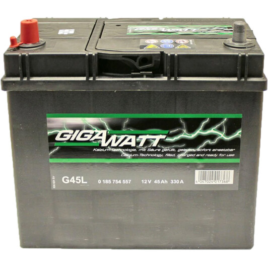 Аккумулятор Gigawatt 45Аh 330A L+ (Asia) GIGAWATT 0185754557