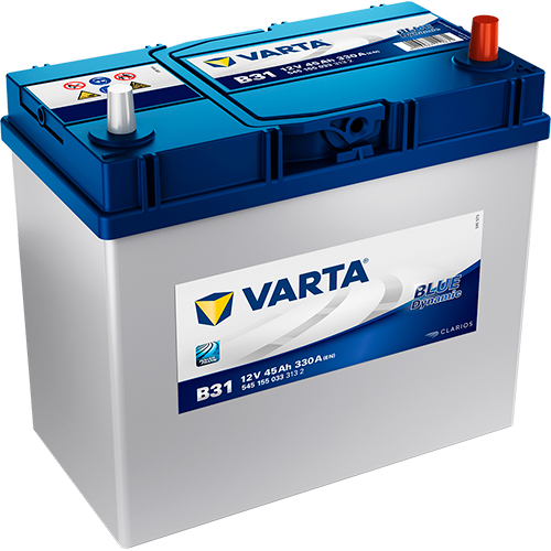 Аккумулятор Varta Blue Dynamic 45Ah 330A R+, B31 VARTA 545155033