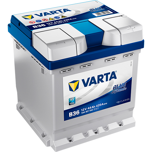 Аккумулятор Varta Blue Dynamic 44Ah 420A R+, B36 VARTA 5444010423132