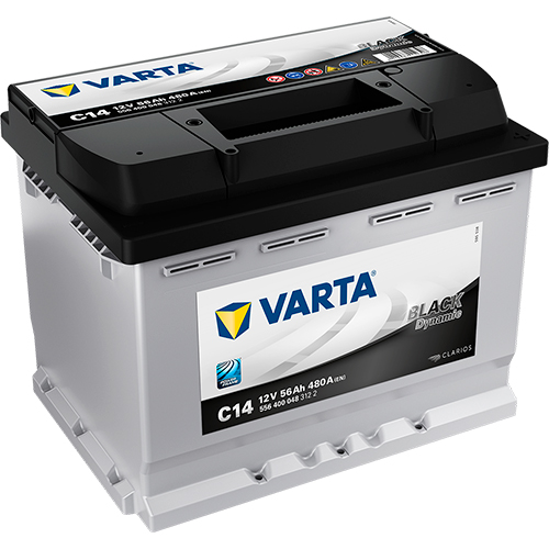 Аккумулятор Varta Black Dynamic 56Ah 480A R+, C14 VARTA 5564000483122
