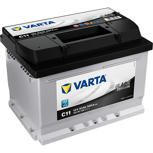 Аккумулятор Varta Black Dynamic 53Ah 500A R+, C11 VARTA 553401050