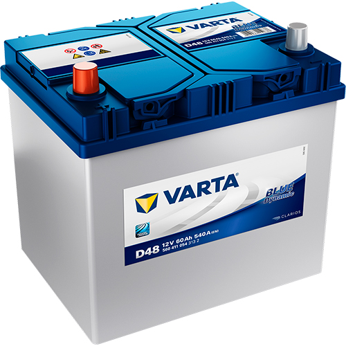 Аккумулятор Varta Blue Dynamic 60Ah 540A L+, D48 (Asia) VARTA 560411054