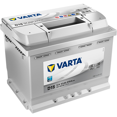 Аккумулятор Varta Silver Dynamic 63Ah 610A R+, D15 VARTA 563400061