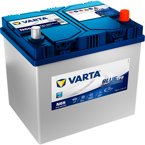 Аккумулятор Varta Blue Dynamic EFB 65Ah 650A R+, N65, Start-Stop (Asia) VARTA 565501065