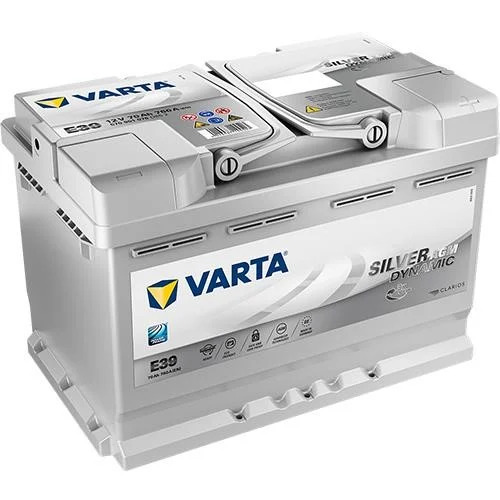 Аккумулятор Varta Silver Dynamic AGM 70Ah 760A R+, E39, Start-Stop VARTA 570901076D852