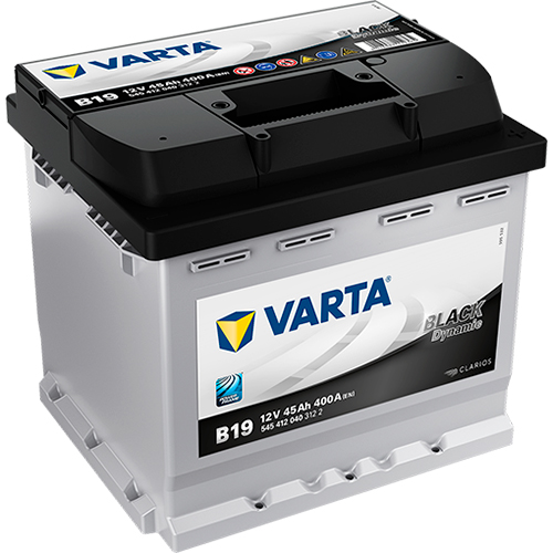 Аккумулятор Varta Black Dynamic 45Ah 400A R+, B19 VARTA 5454120403122