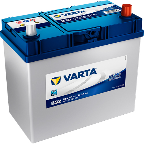 Аккумулятор Varta Blue Dynamic 45Ah 330A R+, B32 (Asia) VARTA 545156033