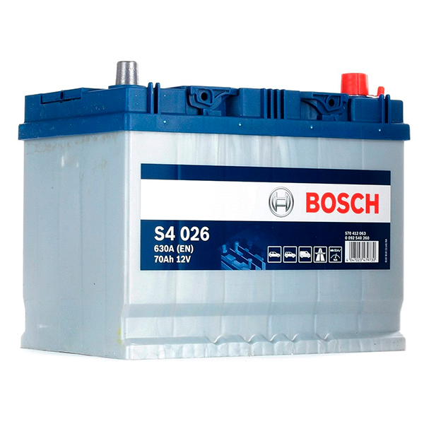 Аккумулятор Bosch S4 70Аh 630A R+ (Asia) BOSCH 0092S40260