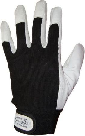 Робочі рукавички кожа+текстиль, размер 11 (XXL) ELIT GV111911