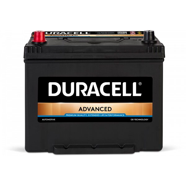 Аккумулятор Duracell Advanced 70Ah 600A L+ (Asia) DURACELL DA70L