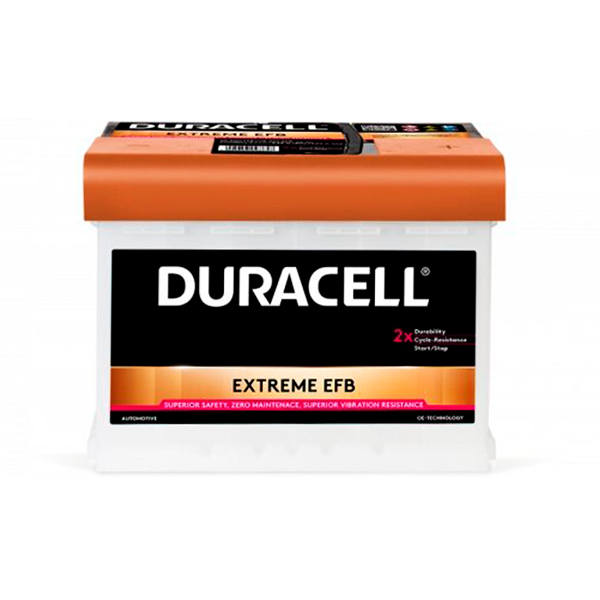 Аккумулятор Duracell Extreme EFB 65Ah 640A R+ DURACELL DE65HEFB
