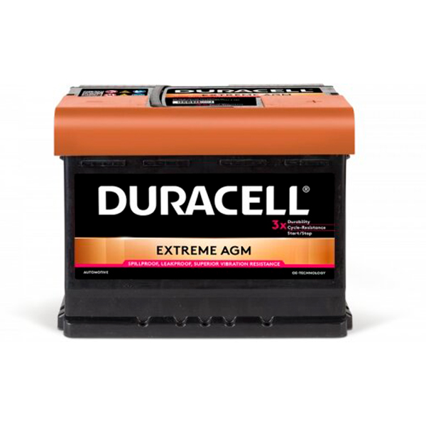 Аккумулятор Duracell Extreme AGM 60Ah 640A R+ DURACELL DE60AGM