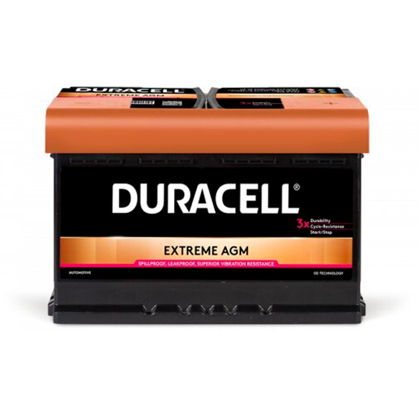 Аккумулятор Duracell Extreme AGM 70Ah 720A R+ DURACELL DE70AGM