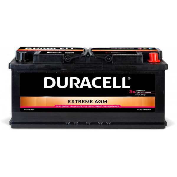 Аккумулятор Duracell Extreme AGM 105Ah 950A R+ DURACELL DE105AGM