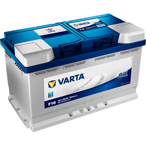 Аккумулятор Varta Blue Dynamic 80Ah 740A R+, F16 VARTA 580400074