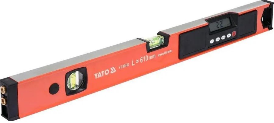 Уровень электронный алюминиевый с лазерным лучом 610 мм YATO YT30400
