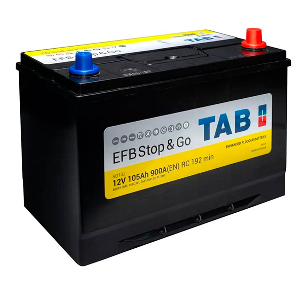 Аккумулятор Tab EFB 105Ah 900A R+ Start-Stop (Asia) TAB 212005