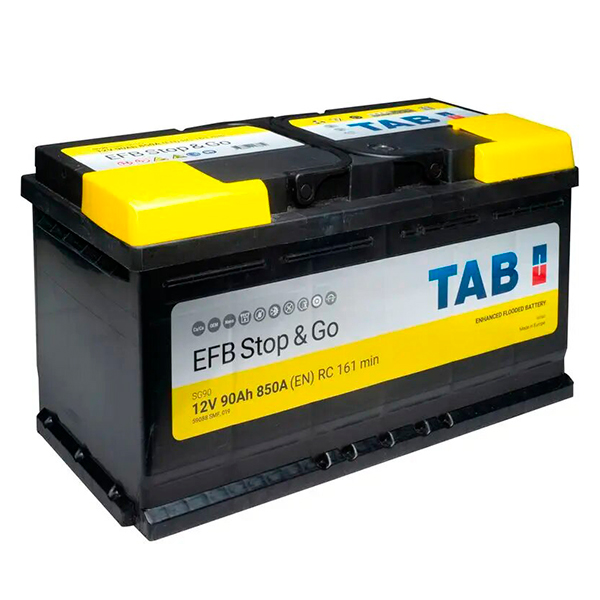 Аккумулятор Tab EFB 90Ah 850A R+ Start-Stop TAB 212090