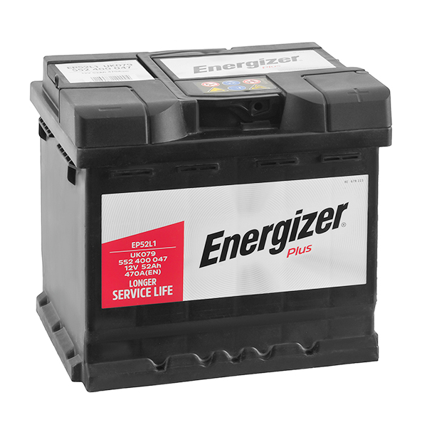 Аккумулятор Energizer Plus 52Ah 470A R+ ENERGIZER 552400047
