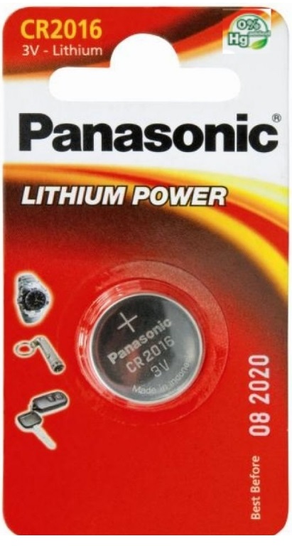 Батарейка CR 2016 Lithium 3V 1 шт PANASONIC CR2016EL