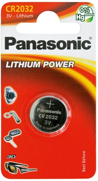 Батарейка CR 2032 Lithium 3V 1 шт PANASONIC CR2032EL